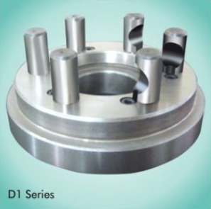 D1 series camlock adapter plate with studs for lathe spindle mounting.